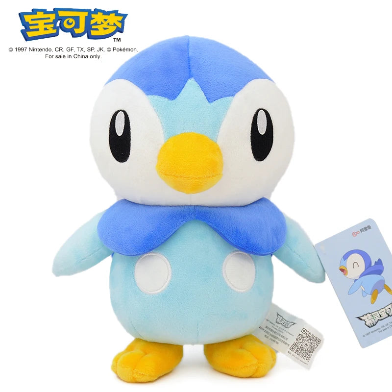 POKEMON Original Plush Toy Gengar Mimikyu Pikachu Charizard Genuine Kawaii Plush Doll Soft Cute Cartoon Piplup Toy for Kids Gift
