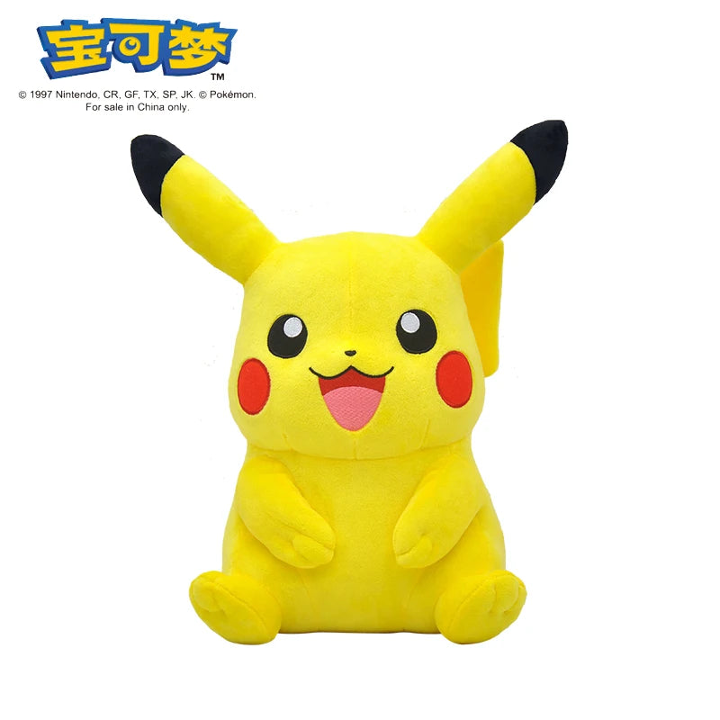 POKEMON Original Plush Toy Gengar Mimikyu Pikachu Charizard Genuine Kawaii Plush Doll Soft Cute Cartoon Piplup Toy for Kids Gift