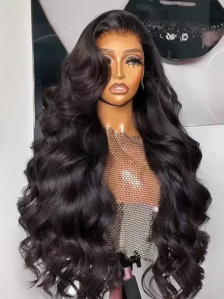 Peruvian 250% Density 30 32 inch 13x6 HD Lace Front Human Hair Wigs Body Wave Raw 13x4 Frontal Wigs Women Glueless Closure Wig