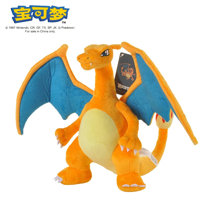 POKEMON Original Plush Toy Gengar Mimikyu Pikachu Charizard Genuine Kawaii Plush Doll Soft Cute Cartoon Piplup Toy for Kids Gift