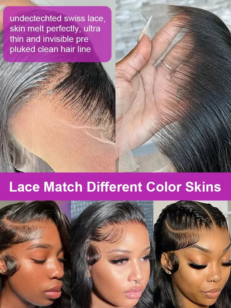 Peruvian 250% Density 30 32 inch 13x6 HD Lace Front Human Hair Wigs Body Wave Raw 13x4 Frontal Wigs Women Glueless Closure Wig